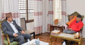 प्रधानमन्त्री र सभामुख  बीच भेटवार्ता