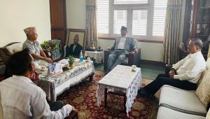 प्रचण्ड, नेपाल र विप्लवबीच भेटवार्ता