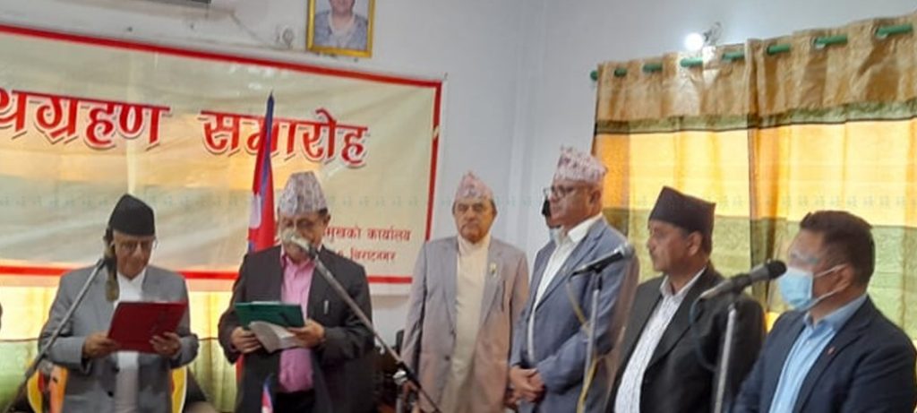 भीम आचार्यले लिए मुख्यमन्त्रीको शपथ