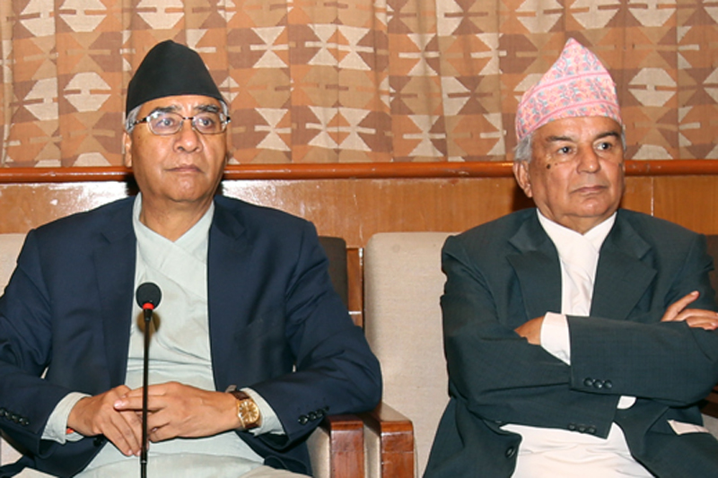 देउवासँग बालुवाटारमा पौडेल समूहको छलफल