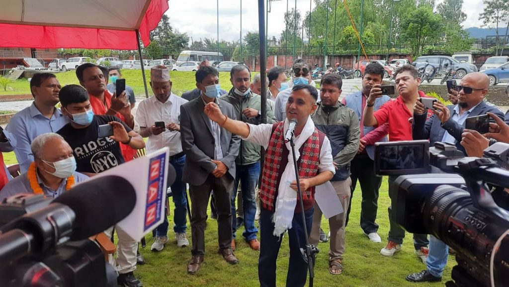 महामन्त्रीमा उम्मेद्वारी दिने विश्वप्रकाश शर्माको घोषणा