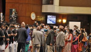एमालेद्वारा नाराबाजी, प्रतिनिधिसभा बैठक अवरुद्ध