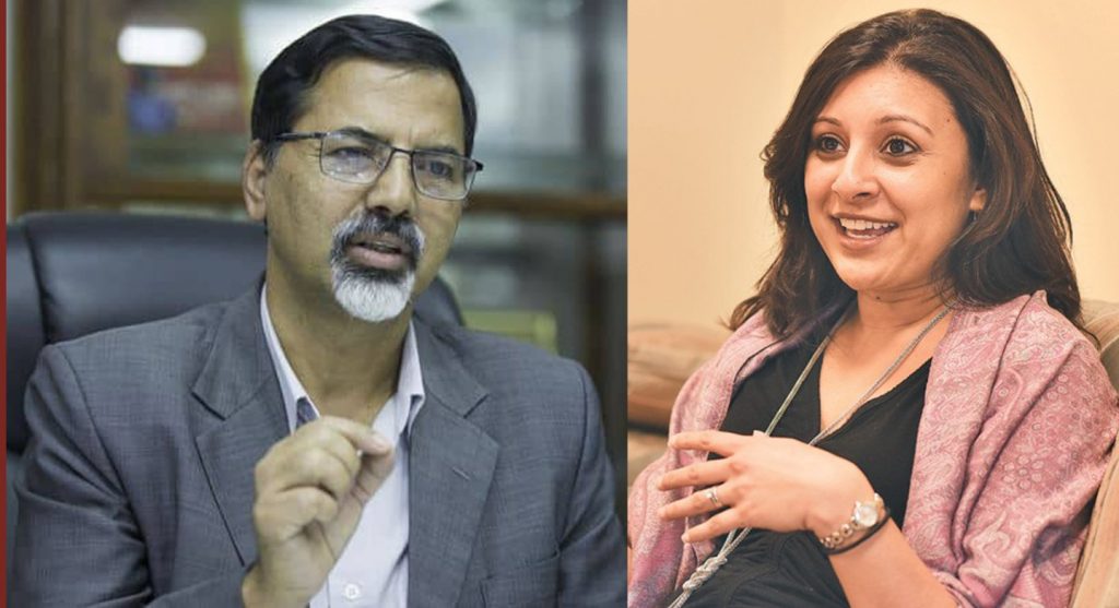 एमसीसी उपाध्यक्षकाे टोली र अर्थमन्त्री शर्माबीच भेटवार्ता हुँदै