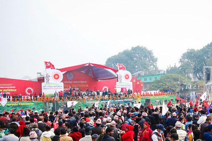 एमाले महाधिवेशनको उदघाटन समारोहलाई ६ नेताले सम्बोधन गर्ने