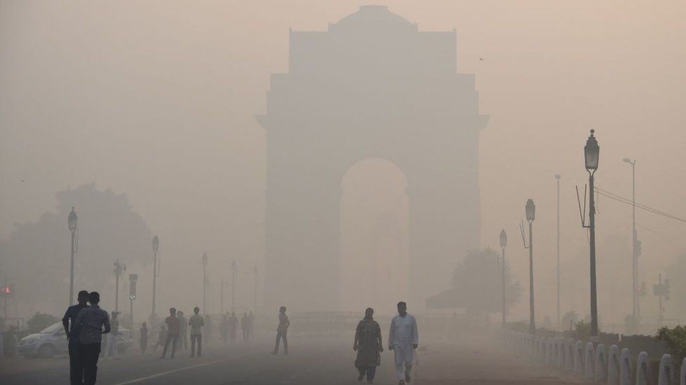 भारतको उत्तरी राज्यमा प्रदूषणका कारण  श्वास फेर्न सकस