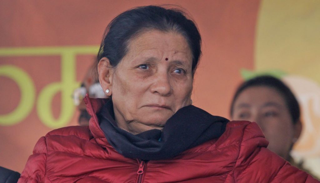 प्रचण्ड पत्नी सीतालाई कोरोना संक्रमण, आईसीयूमा उपचार हुँदै