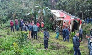 पाल्पामा शव बोकेको बस दुर्घटना हुँदा ७ मलामीको मृत्यु, ८ जना घाइते