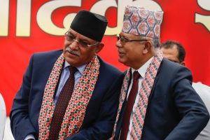 नेपाललाई भेटेपछि प्रचण्डले भने- हाम्रो जोड गठबन्धन जोगाउनमै छ