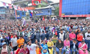 ईलाममा एमालेको शक्ति प्रदर्शन, ओली र नेम्वाङको सम्वोधन