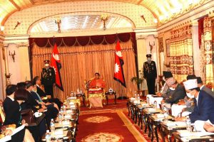 राष्ट्रपति भण्डारी र चिनियाँ विदेशमन्त्री वाङबीच भेटवार्ता