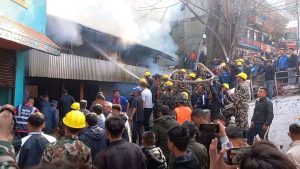 ताप्लेजुङको फुङलिङ बजारमा आगलागी