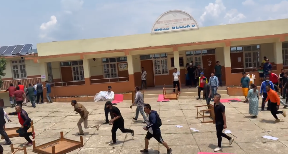 पाँचखालमा मतदान स्थगित, मतदानस्थल नै तहसनहस