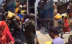 धादिङका किसानले ट्रक कब्जा लिएर ‘खोसे’ रासायनिक मल