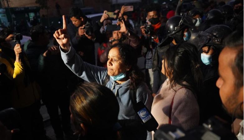 अदालतको फैसलाविरुद्ध रविका समर्थकको प्रदर्शन