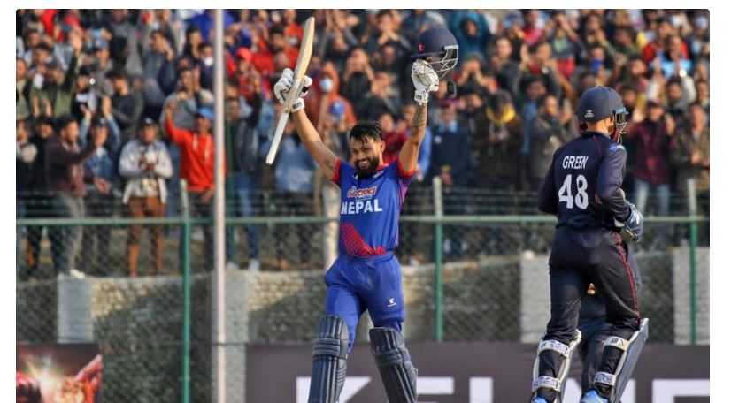 कुशल भुर्तेलको शतकमा नामिबियामाथि नेपालको कीर्तिमानी जित कुशल भुर्तेलको शतकमा नामिबियामाथि नेपालको कीर्तिमानी जित