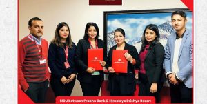 प्रभु बैंकका ग्राहकलाई हिमालय दृश्य रिसोर्टमा छुट