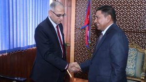 उपप्रधानमन्त्री श्रेष्ठ र भारतीय विदेशसचिव क्वात्राबीच शिष्टाचार भेटवार्ता