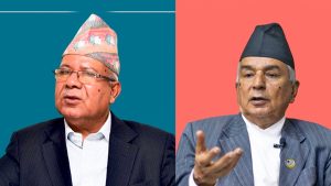 माधव नेपाल र रामचन्द्र पौडेलबीच भेटवार्ता
