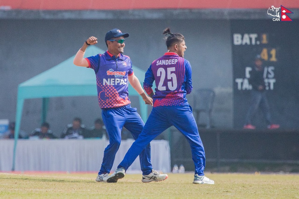 नामिबियाविरुद्ध नेपाललाई तेस्रो सफलता