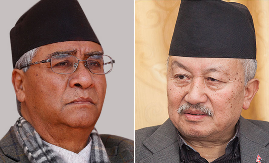 देउवा र राष्ट्रपतिका उम्मेदवार नेम्वाङबीच भेटवार्ता