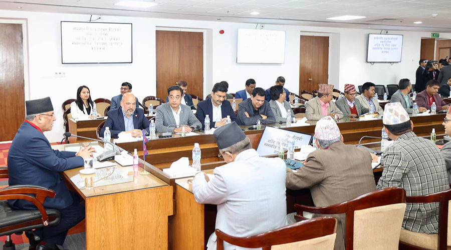 वित्तीय समस्याबारे गभर्नर र निजी क्षेत्रसँग प्रधानमन्त्रीको छलफल