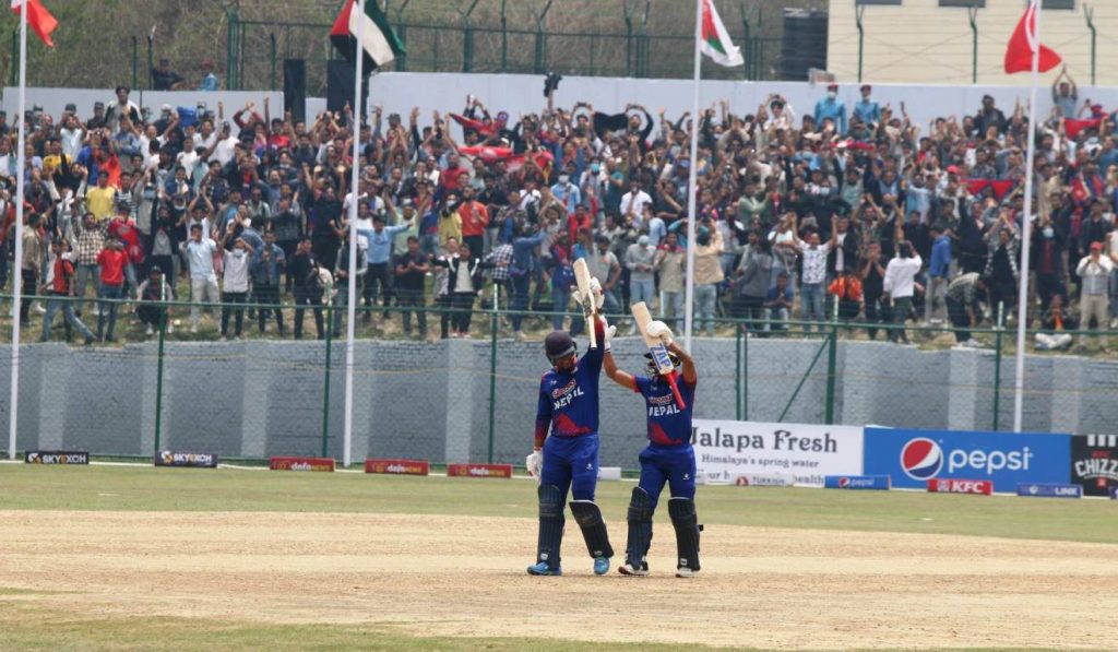 नेपालले ओमानलाई दियो ३११ रनको विशाल लक्ष्य