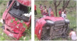 सिन्धुलीमा कार दुर्घटना हुँदा दुईको मृत्यु, एक जना घाइते