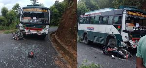 बसले मोटरसाइकललाई ठक्कर दिँदा दाइको मृत्यु, भाइ घाइते