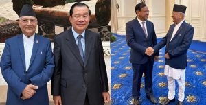 अध्यक्ष ओली र कम्बोडियाका प्रधानमन्त्री हुन सेनबीच भेटवार्ता