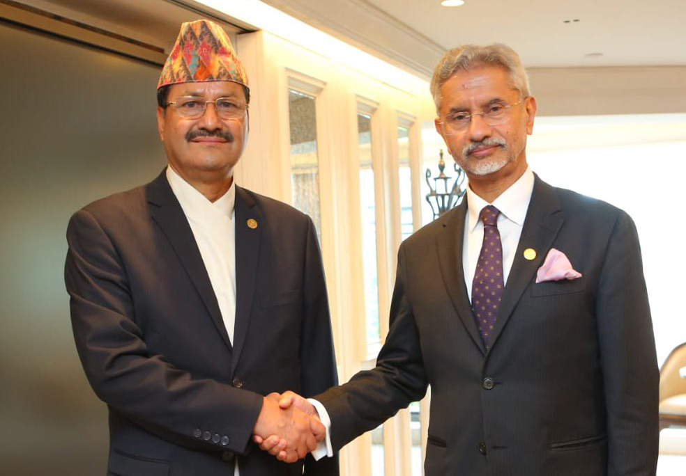 विमस्टेक वैठकमा परराष्ट्र मन्त्री साउद र भारतीय समकक्षी जयशंकरबीच भेटवार्ता