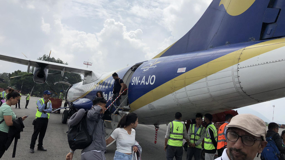 चन्द्रगढी उडेको बुद्धको जहाज प्राविधिक समस्या बीचबाटै काठमाडौं फर्काइयो