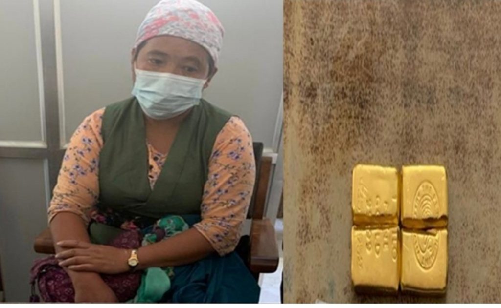 रसुवागढी नाकाबाट एक किलो सुनसहित महिला पक्राउ