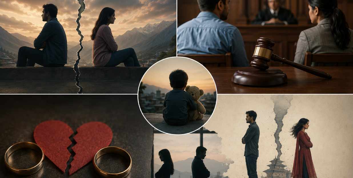 नेपालमा सम्बन्ध विच्छेदको दर दोब्बर, हरेक १० विवाहमध्ये एक टुट्दै